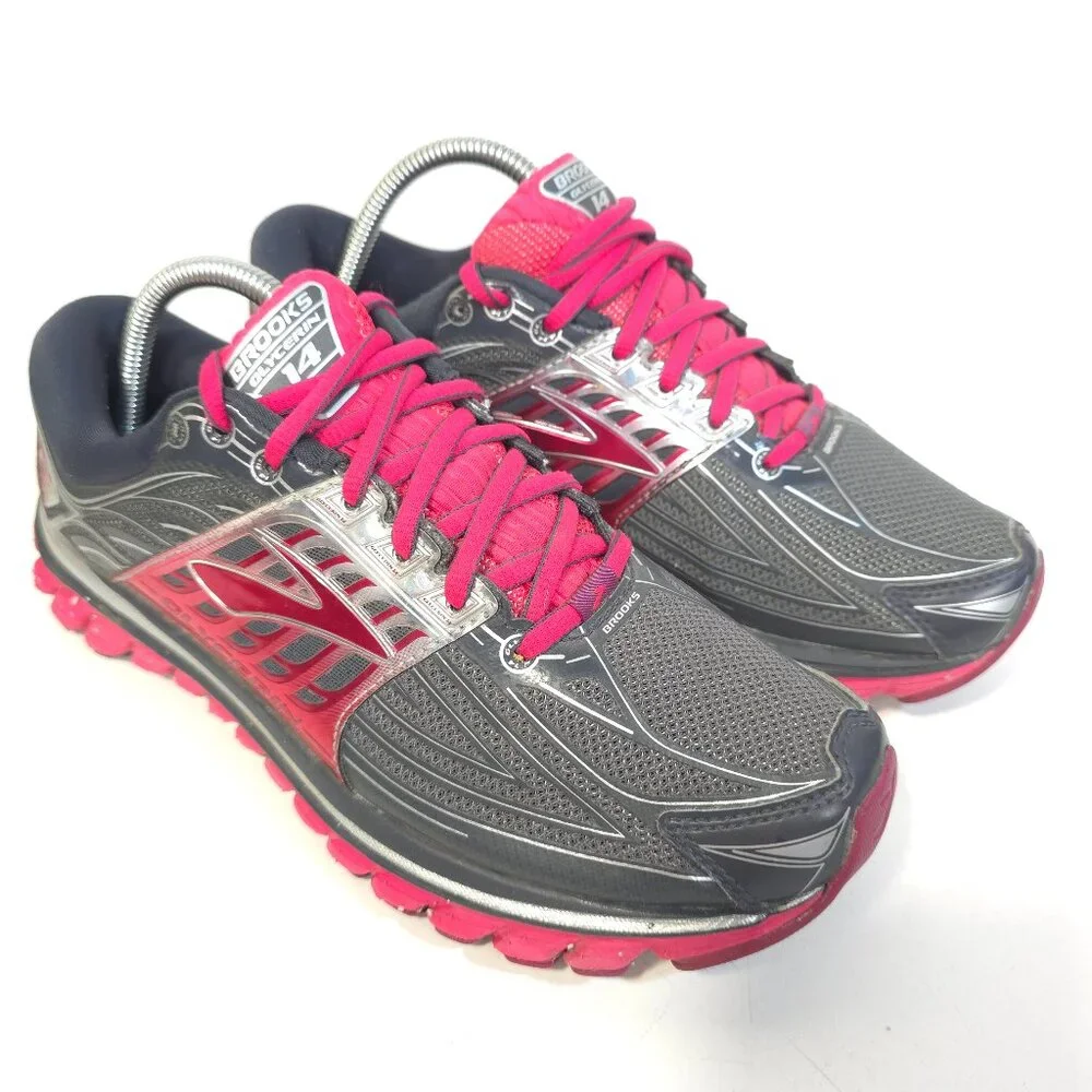 Brooks Ghost 14 Women’s Gray Pink Running Shoes Cushion Support Sneakers 8.5B - Picture 1 of 10